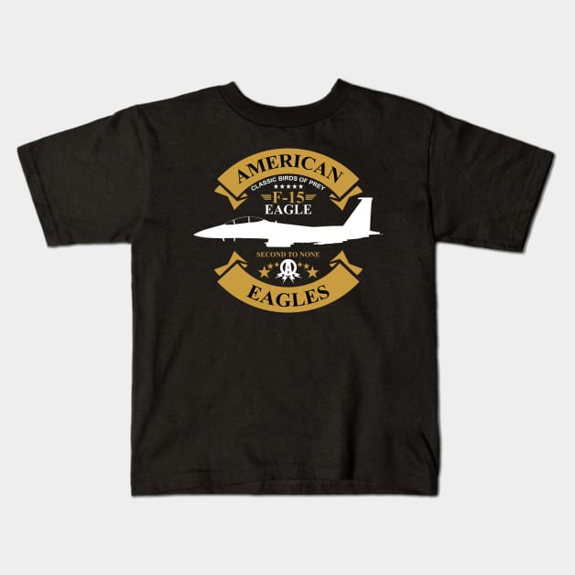 F-15 Eagle Kids T-Shirt by TCP